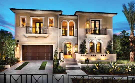 Toll Brothers Canyon Oaks Sage model home front elevation